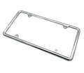 Chrome License Plate Frame Slim Style for US Standard Plate (Universal)
