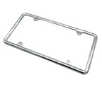 Chrome License Plate Frame Slim Style for US Standard Plate (Universal)