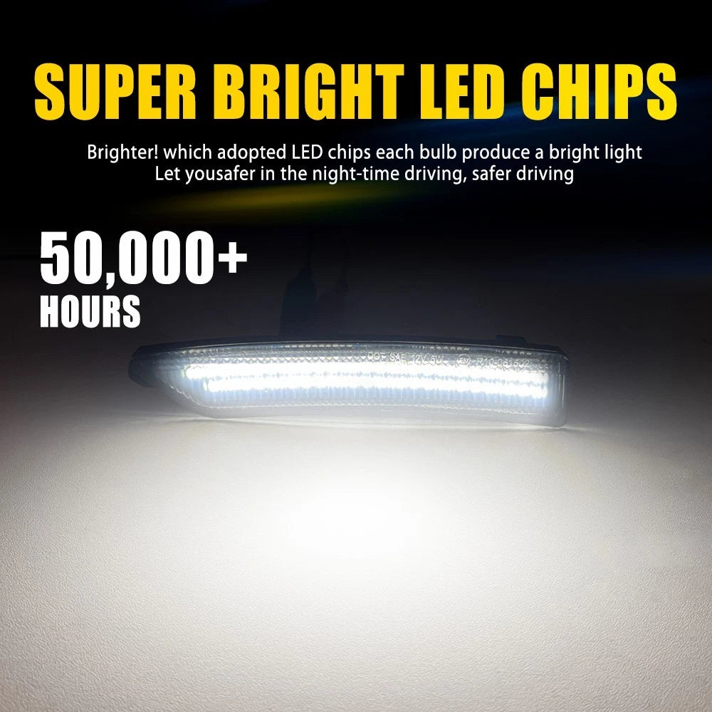 4PCS Smoke LED Side Marker Lights for Ford Mustang GT (2024–2025)