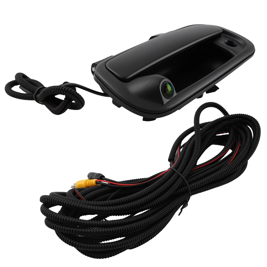 Black Tailgate Handle for Toyota Tundra (2000–2006) 81995-20280, Rear Camera