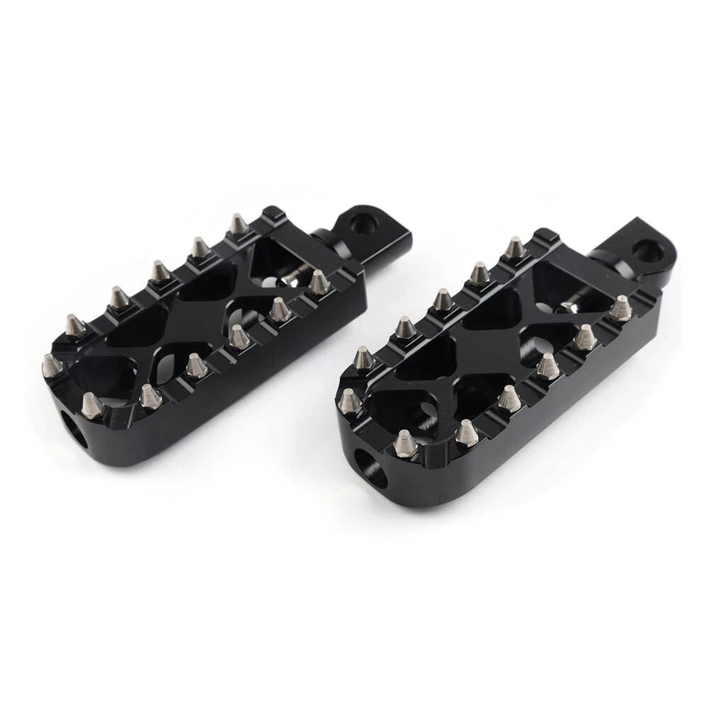 Foot Pegs for Harley Touring, Softail, Dyna (2010–2023) - Black MX Style