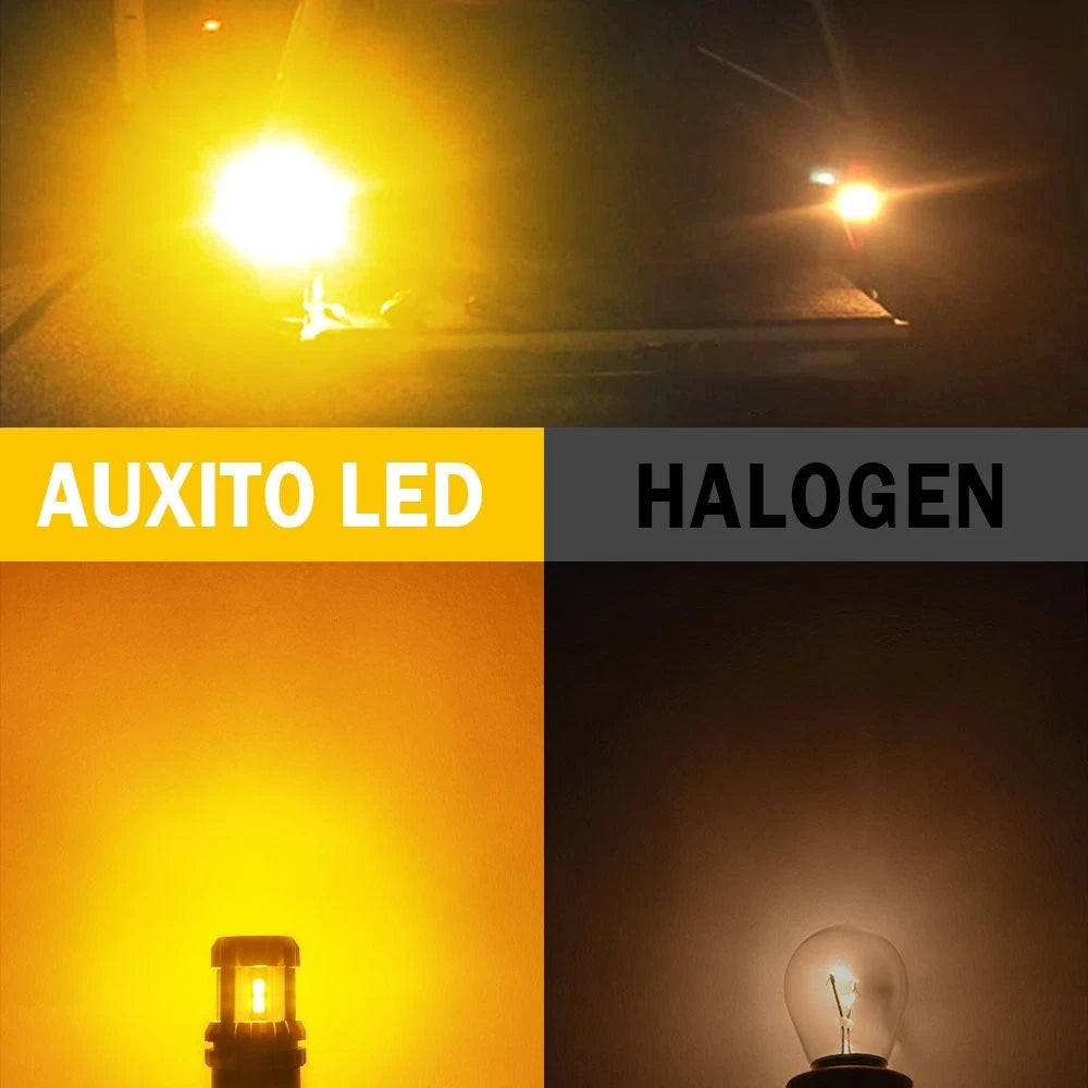 2X 1157 Amber Yellow LED Turn Signal Bulbs for
