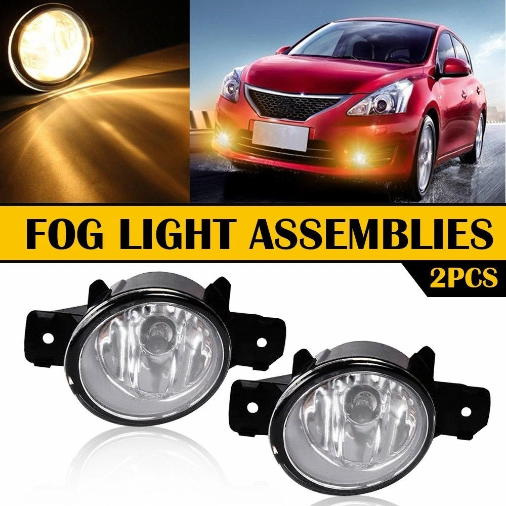 2X Fog Light Assembly for Nissan Rogue Maxima (2008–2016)
