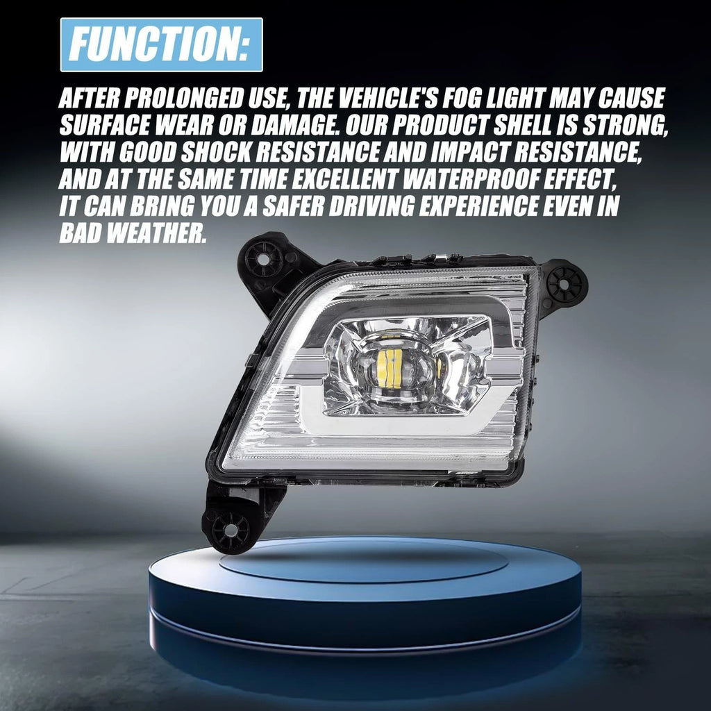 2X LED Fog Lights for Chevy Silverado (2019-2023)