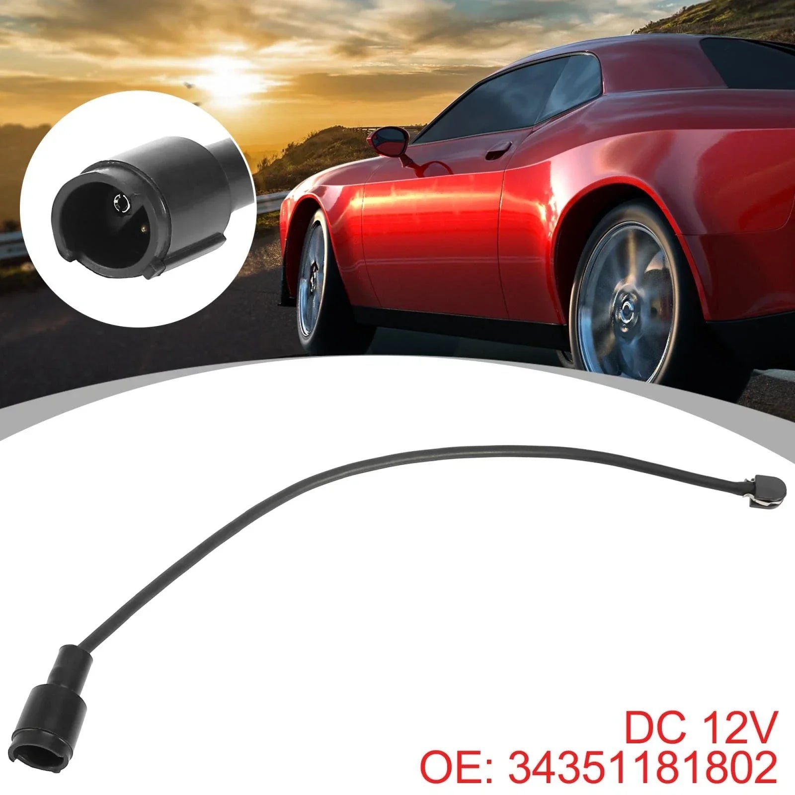 Car Front Brake Pad Wear Sensor for BMW E34 5-Series Sedan (1987 - 1995)