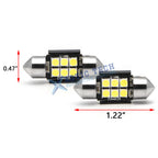 White Festoon LED Interior Dome Trunk License Light Bulb for DE3175 (DE)