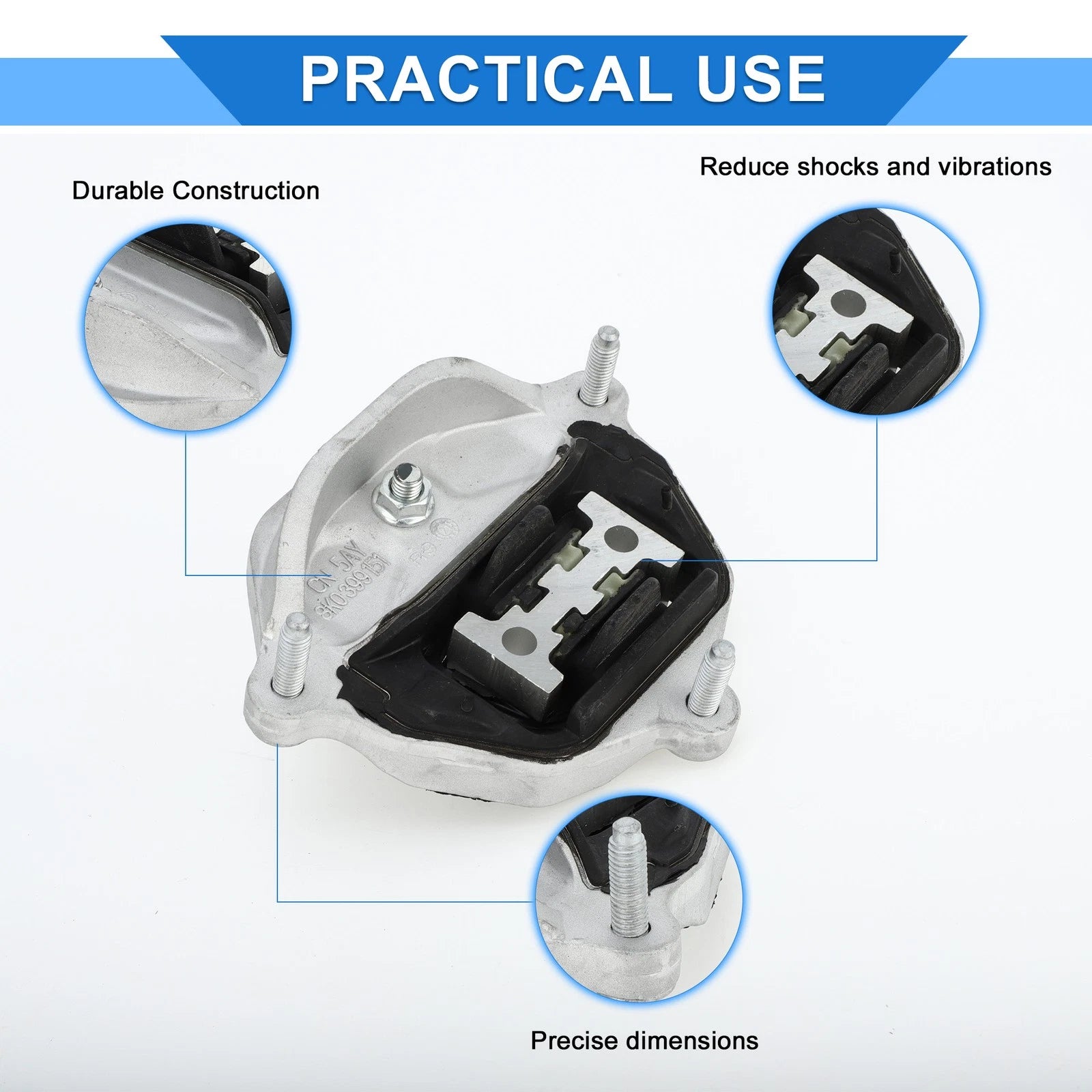 Engine Motor Mount for Audi A4 A5 A6 S4 S5 Q5 (2008–2020)