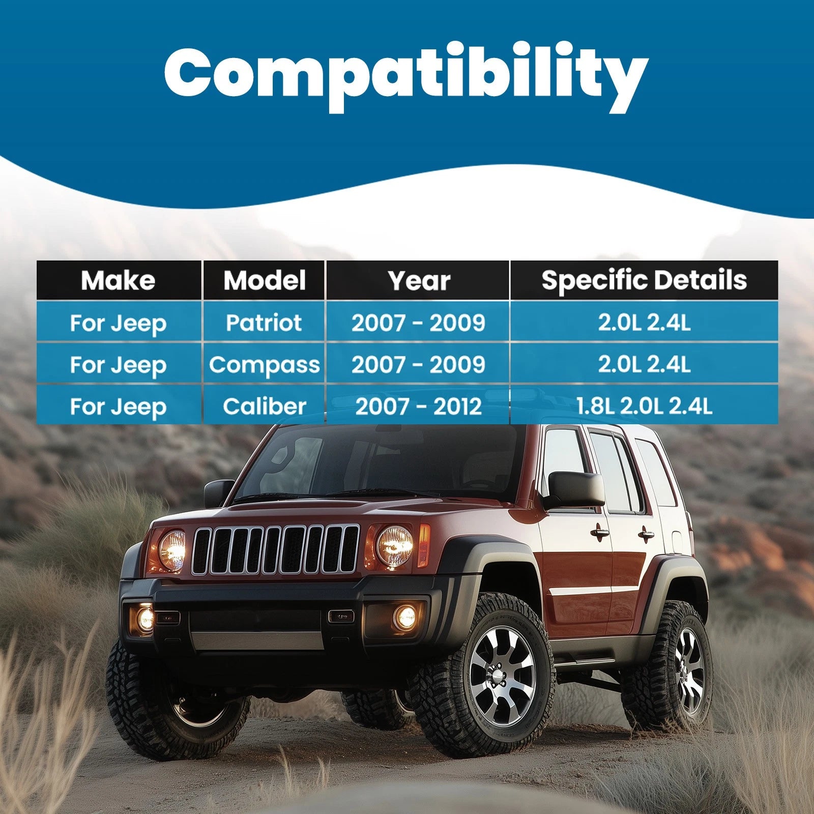 8pc Rear Upper Lower Control Arms Lateral Links for Dodge Caliber (2007–2012)