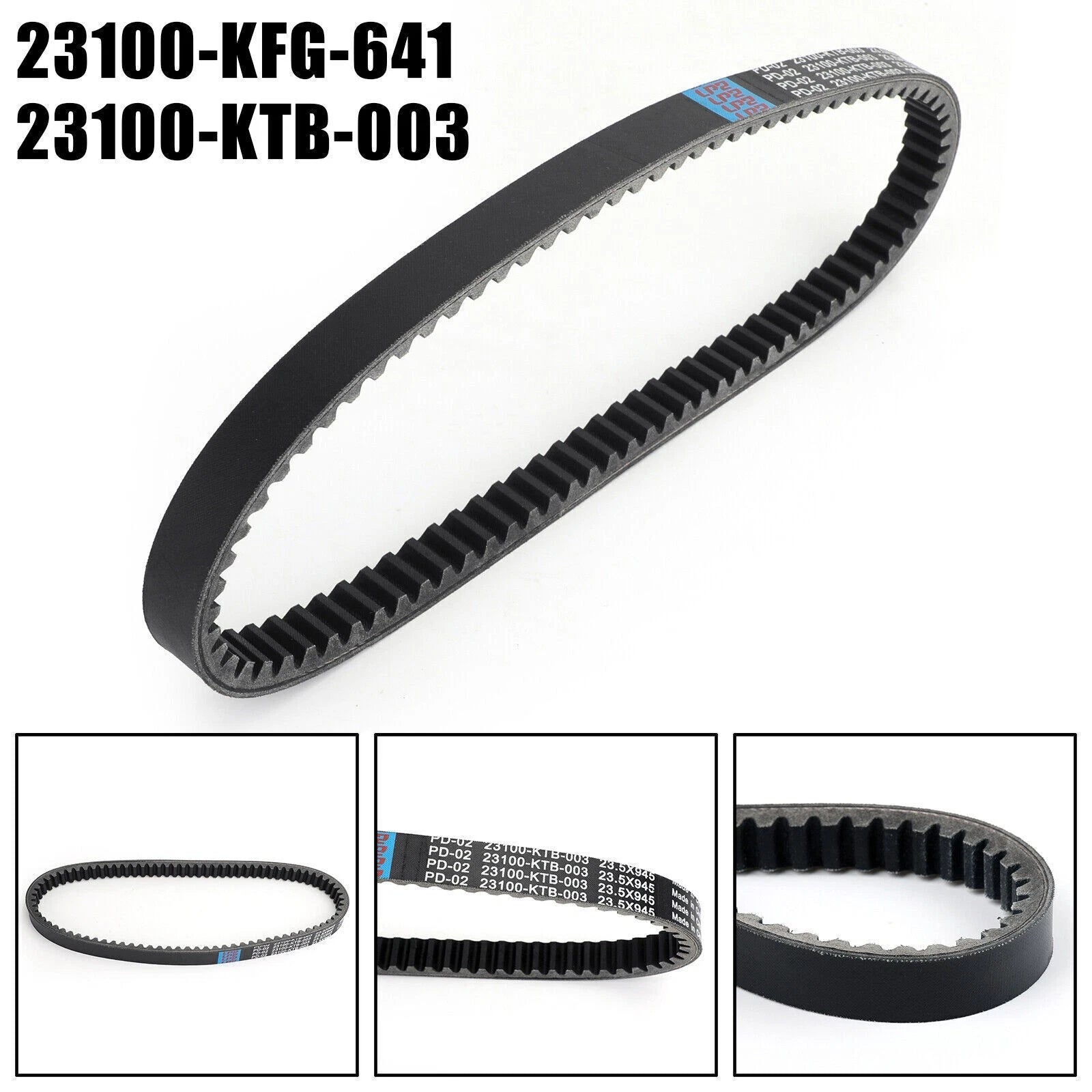 Clutch Drive Belt for Honda FES250 Foresight 250 (1998–2005) Forza 250 NSS250 A