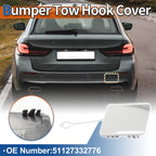 Rear Car Bumper Tow Hook Cover for BMW 5-Series F10 (2011–2017) No. 51127332776 Pure White