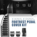 Anti Slip Clutch Brake Gas Accelerator Pedal Cover Kit for Ford 