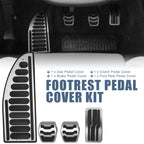 Anti Slip Clutch Brake Gas Accelerator Pedal Cover Kit for Ford 