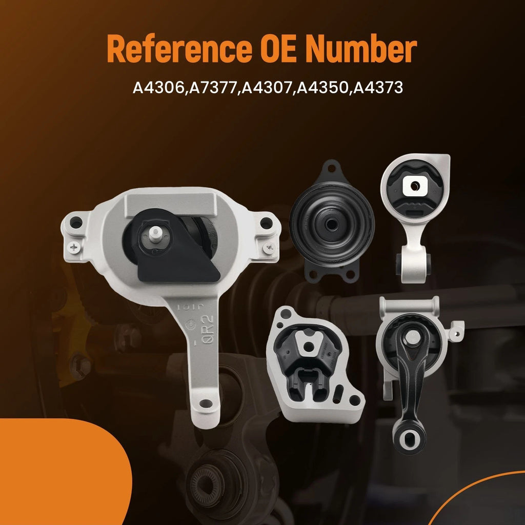 Set of 5 Engine Mounts for Nissan Altima (2013–2015) 2.5L Automatic
