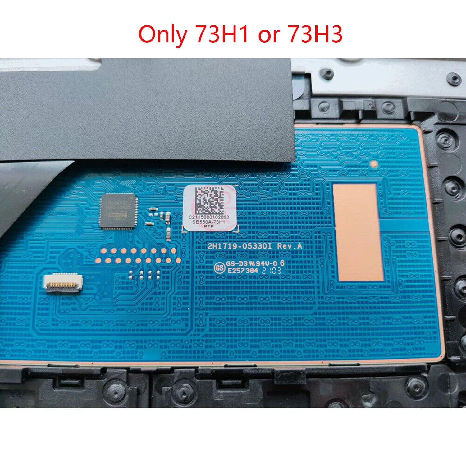 Palmrest Non-Backlit Keyboard & Touchpad for HP 17-BY 17-CA (2017–2018) L92785-001