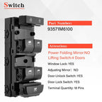 Master Power Window Control Switch for Kia Forte (2019–2021)