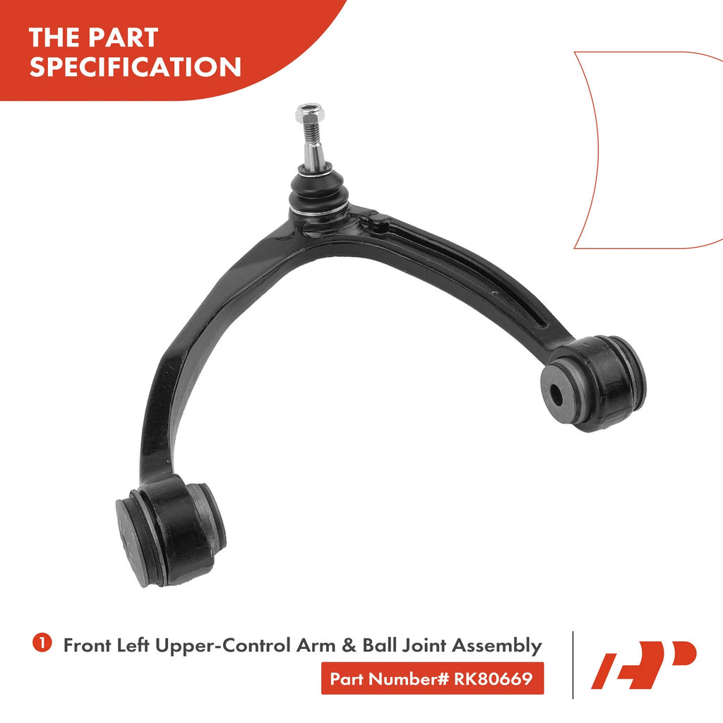 Front Left Upper Control Arm with Ball Joint for Chevy Silverado 1500