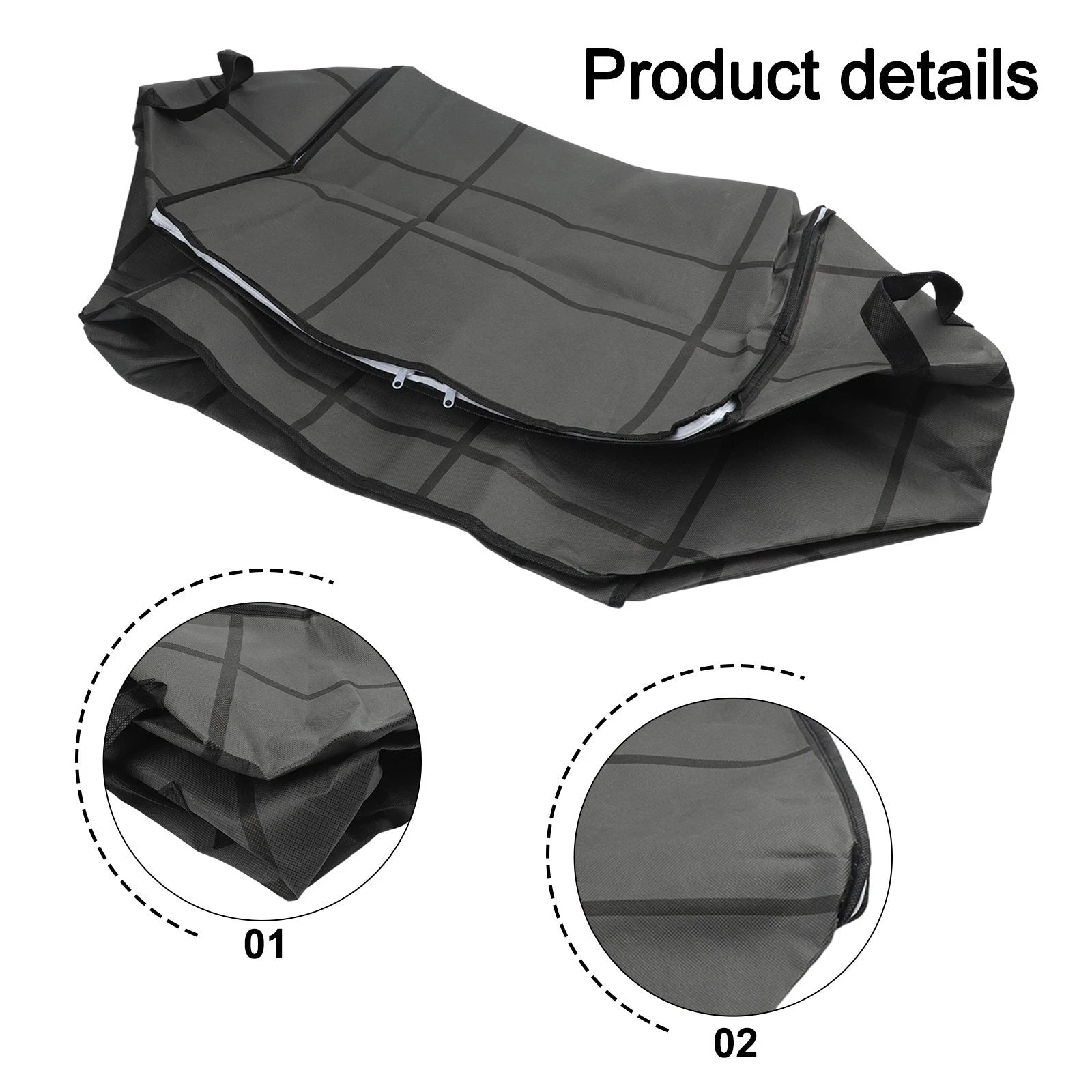 Waterproof Clothes Storage Bag with Zipper for Large Capacity (N/A)