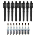 Set of 8 Ignition Coils & NGK Laser Platinum Spark Plugs for Ford Mustang GT (2005–2014)
