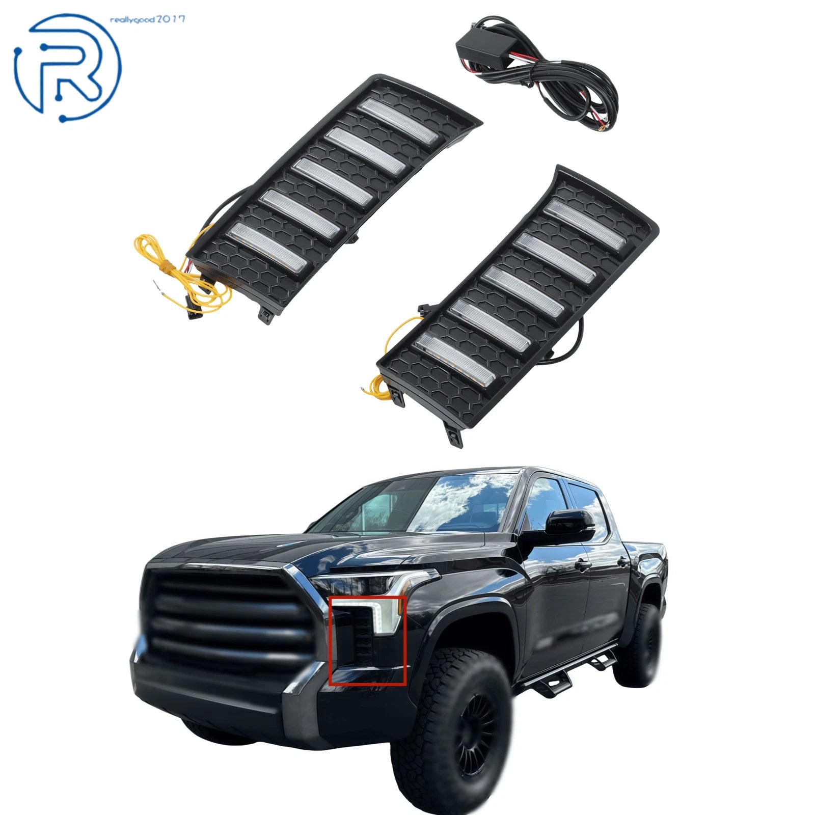 LED Daytime Running Lamps Kit for Toyota Tundra (2022–2025) LH+RH