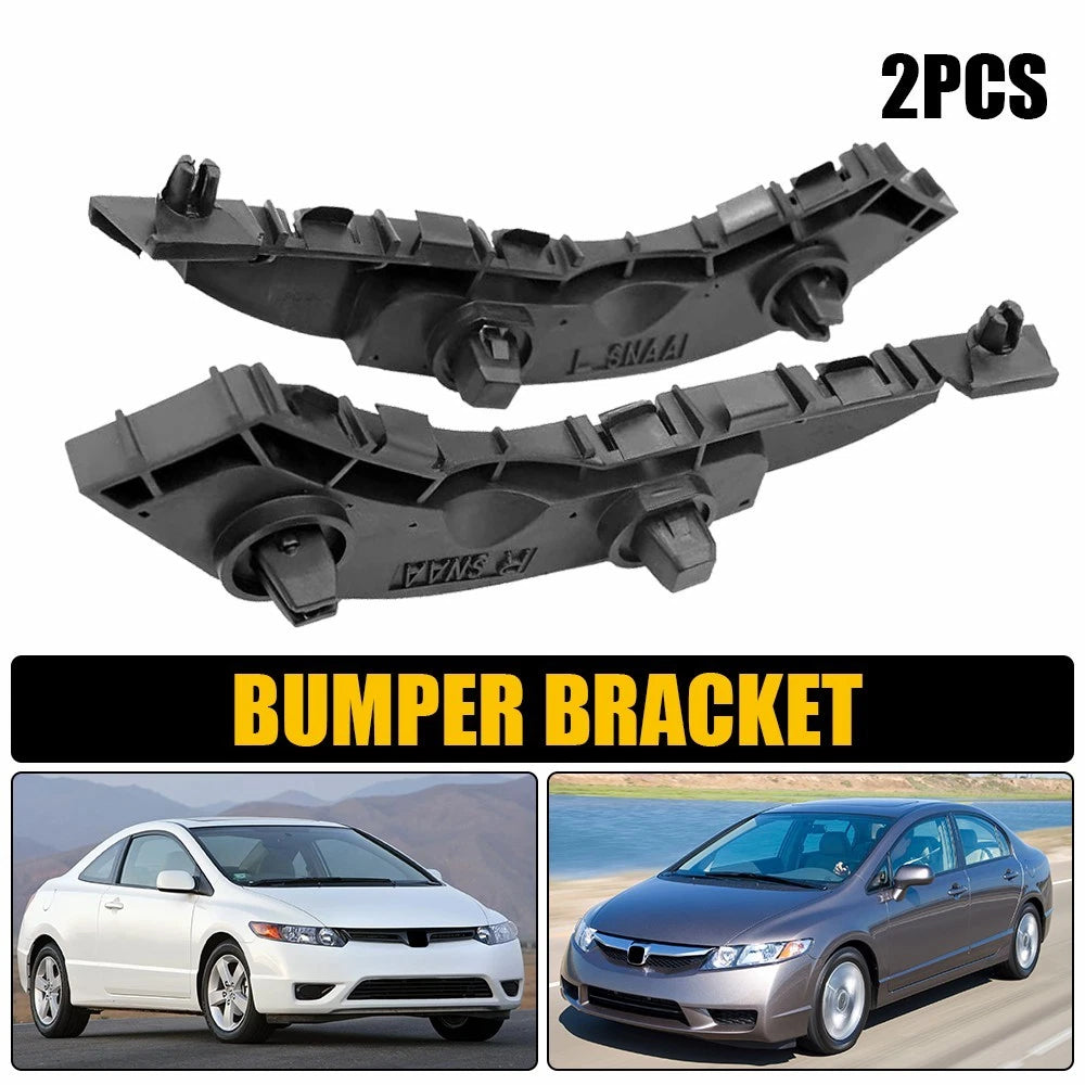 Set of 2 Front Bumper Brackets for Honda Civic (2006–2011) Left & Right