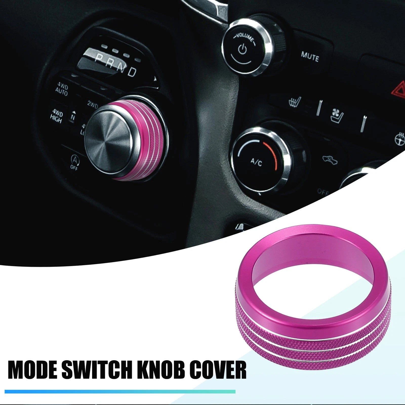 Gear Shift Knob Cover for Dodge RAM 1500 2500 3500 (2018–2021) Pink