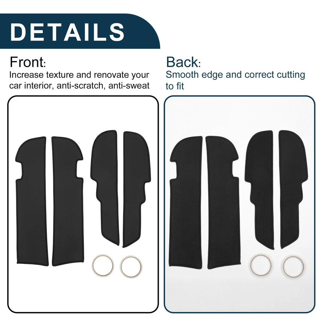 Set of 1 Car Door Anti Kick Pad Sticker Protector for Toyota Prado (2014)