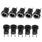 10pcs DC Power Socket Connector 5.5x2.1mm for PCB Applications