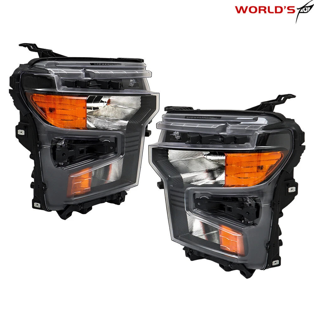 Set of 2 Halogen Headlights for Chevy Silverado 1500 (2022–2024)