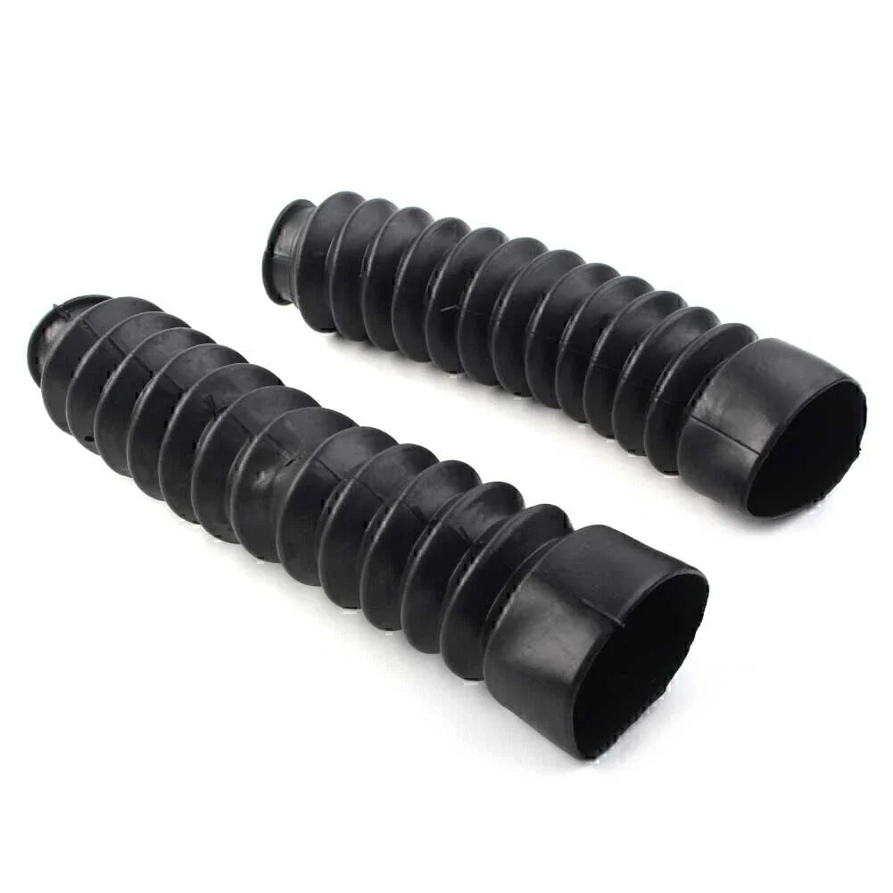 Motorcycle Universal Black Rubber Front Fork Dust Covers