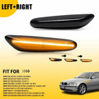 Sequential Amber LED Side Marker Turn Signal Light for BMW E90 E60 E82 E87 E88