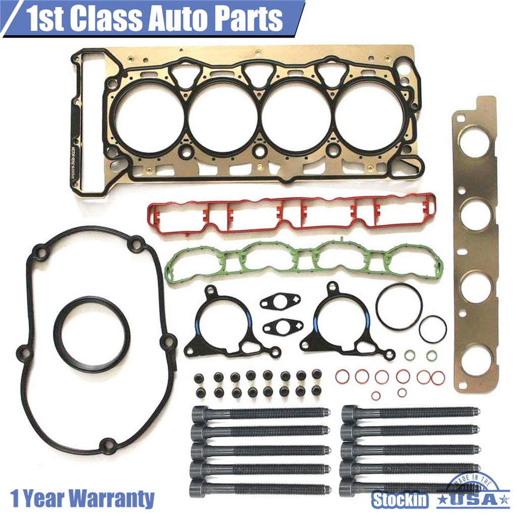 Engine Cylinder Head Gasket Kit with 10 Bolts for Audi A3 VW CC GTI (2006–2013)