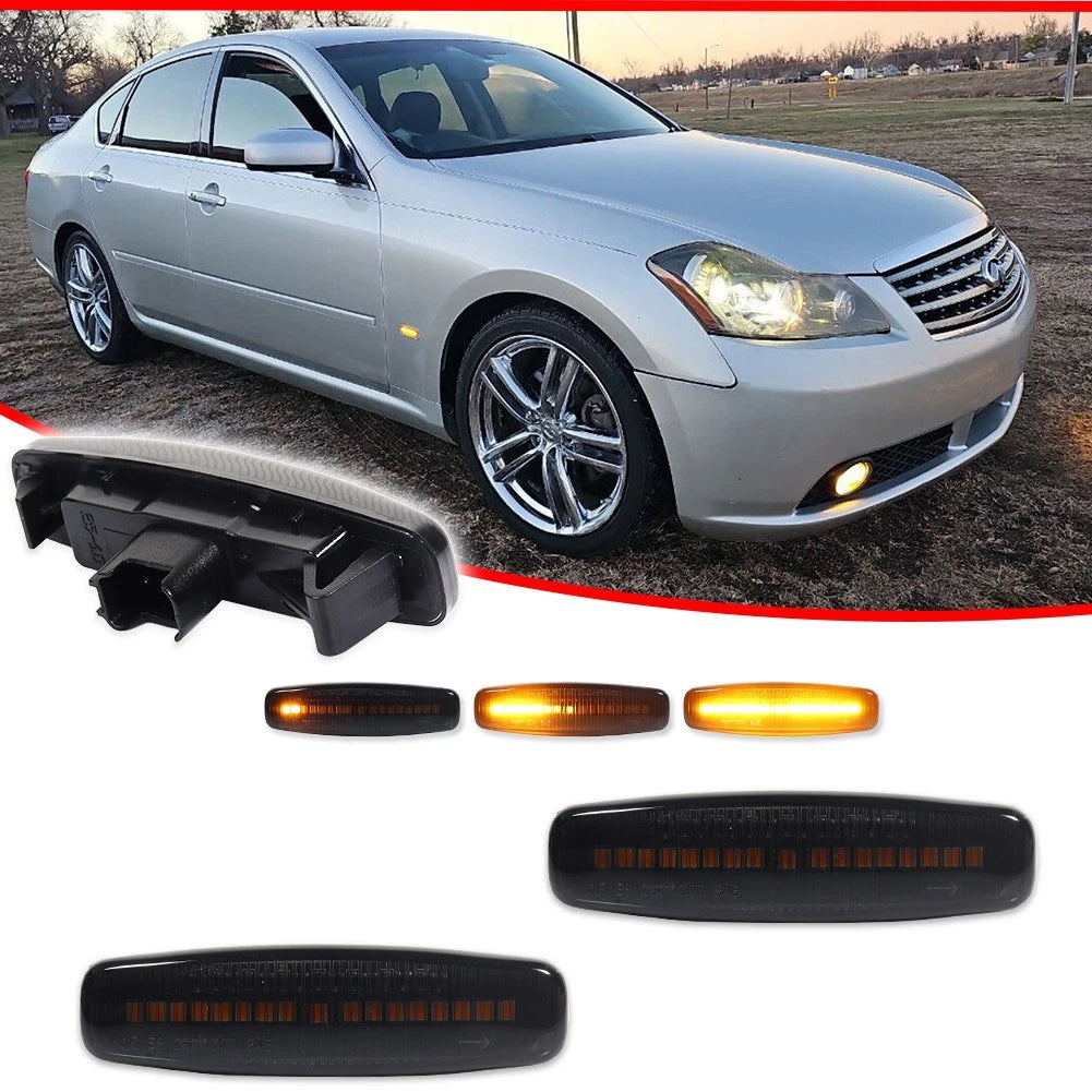 Sequential LED Side Marker Blinker Light for Infiniti M35 M45 FX35 G35 G37