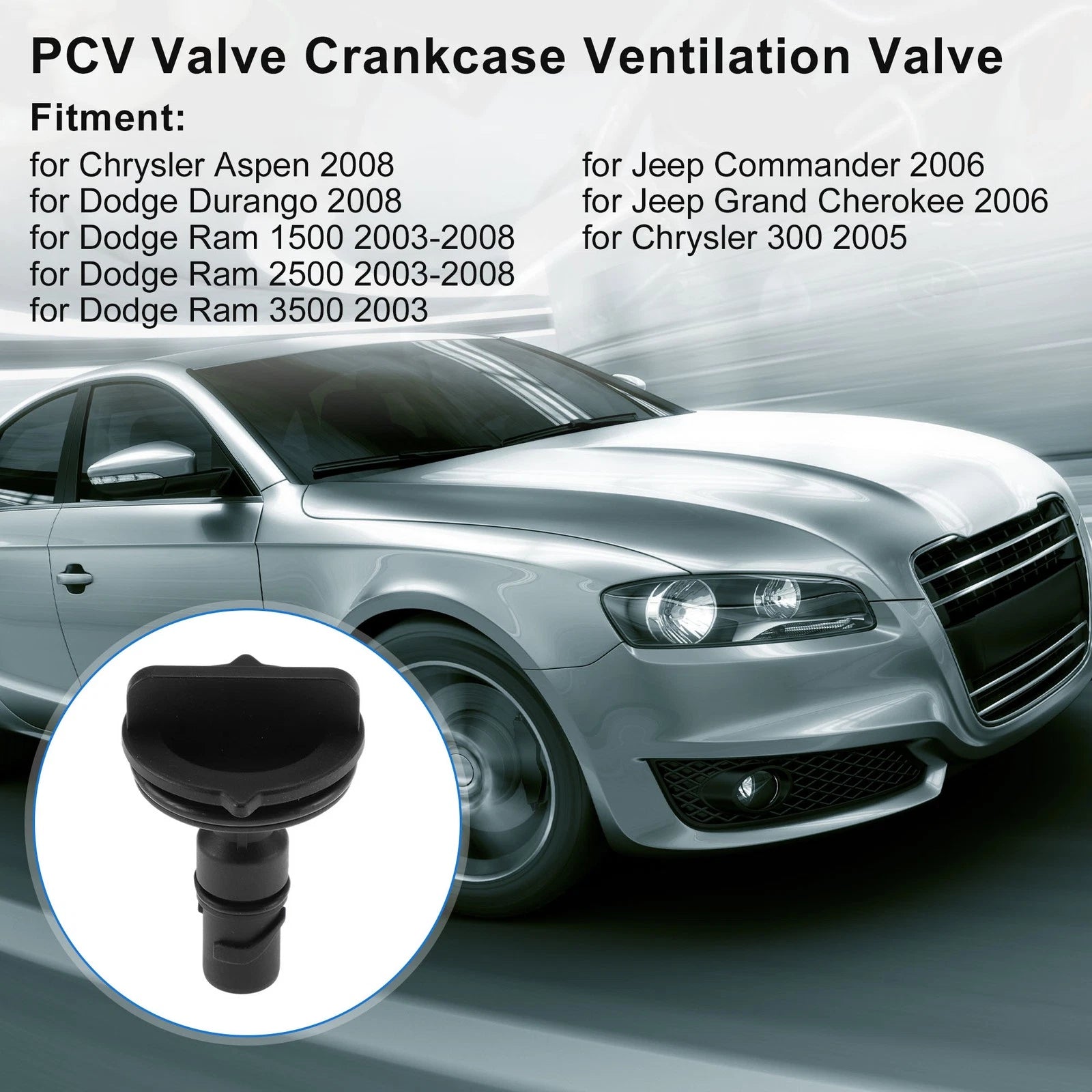 PCV Valve for Chrysler Aspen (2008) 53032448AA/53032448AB