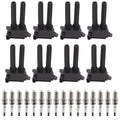 8 Ignition Coils + 16 Iridium Spark Plugs for Dodge Jeep Chrysler 300 Ram (2009–2019)