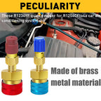 2X Quick Adapter Connector Couplers for Auto A/C Gauge Set