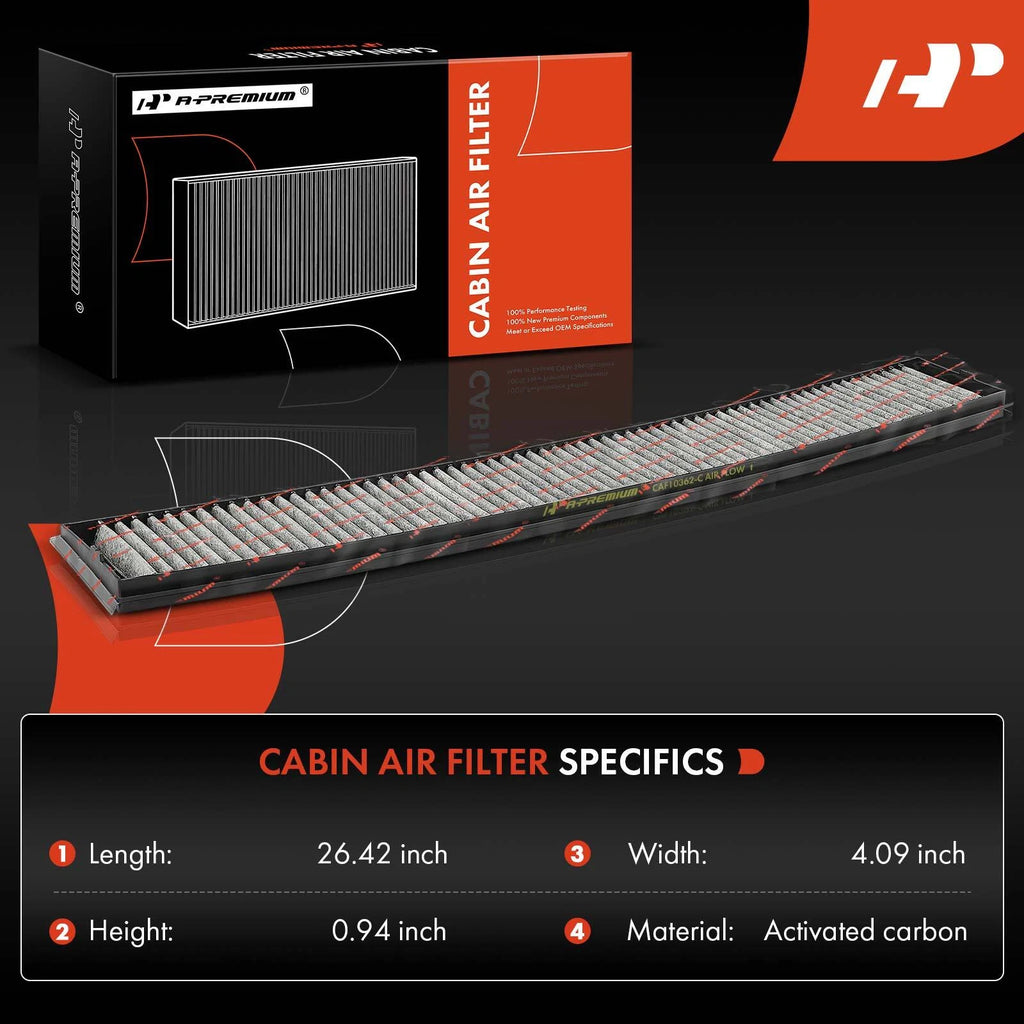 2X Activated Carbon Cabin Air Filter for BMW 325Ci (2001-2006)