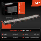 2X Activated Carbon Cabin Air Filter for BMW 325Ci (2001-2006)