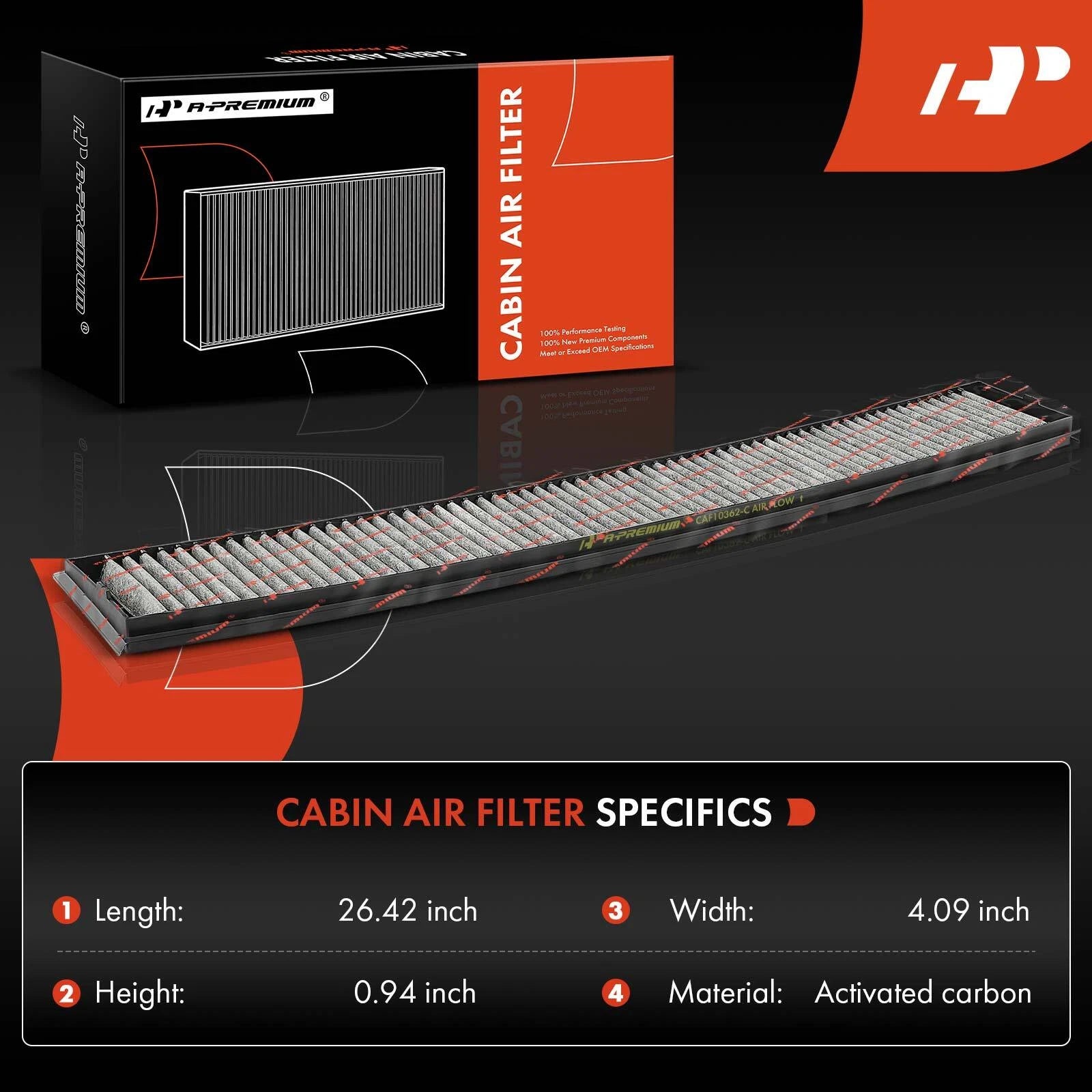 2X Activated Carbon Cabin Air Filter for BMW 325Ci (2001-2006)