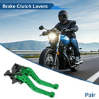 Adjustable Short Brake Clutch Levers for Suzuki GSR750/GSX-S750 (2011–2021) Green