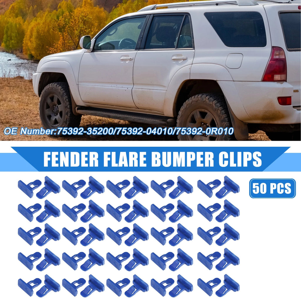 50 Pcs Fender Flare Bumper Clip for Toyota Avalon (2013–2021) No. 75392-35200