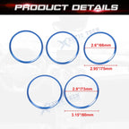 AC Air Outlet Vent Front Side Rings Trim for Mercedes-Benz A B CLA GLA (2013-2019)