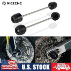 Axle Sliders Crash Protector for Suzuki DRZ 400/400E/400S/400SM (2000–2024)