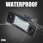 2X LED License Plate Light for VW Jetta  - Includes LED Decoders