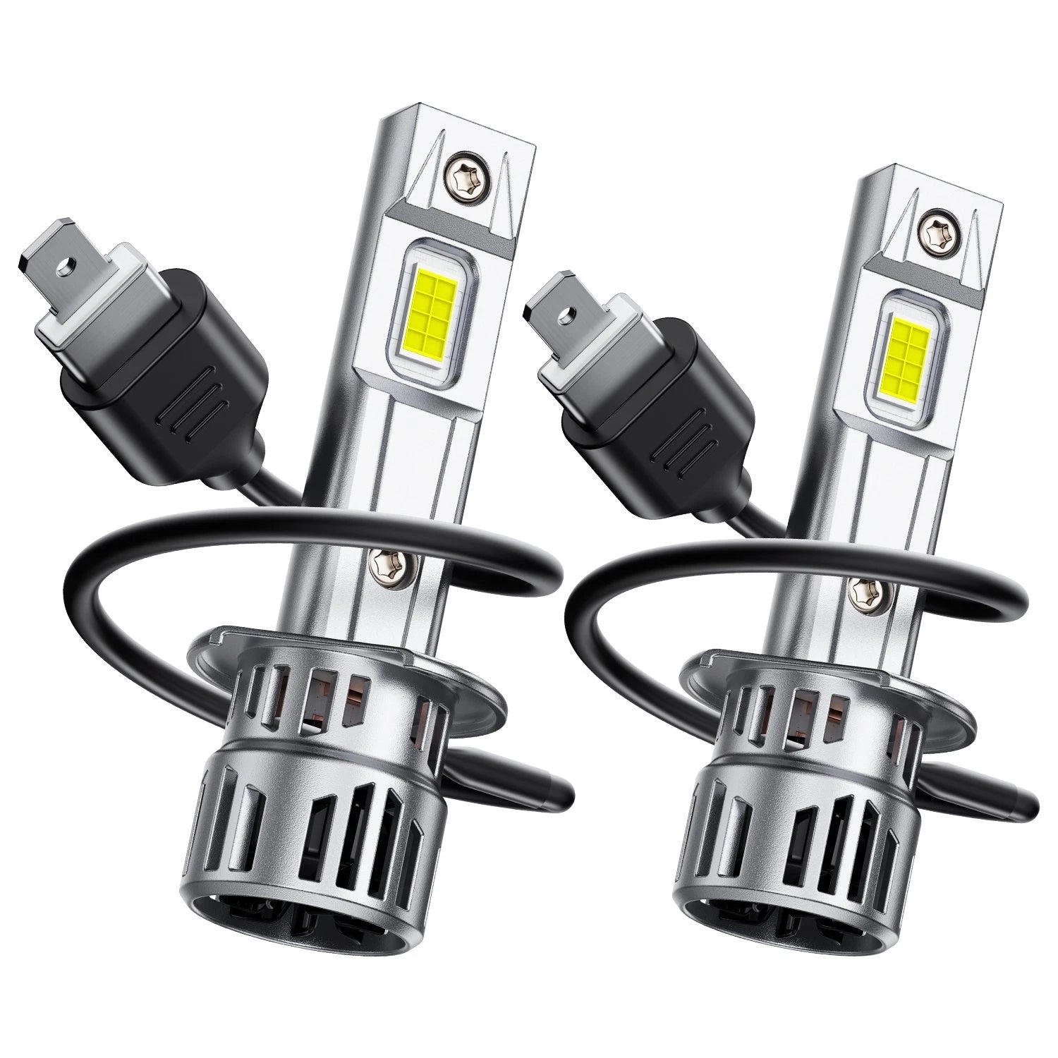 AUXITO H1 LED Headlight Bulbs for High Low Beam (60000LM)