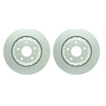 Set of 2 Bosch QuietCast Rear Disc Brake Rotors for A8 Quattro Phaeton (2004–2009)