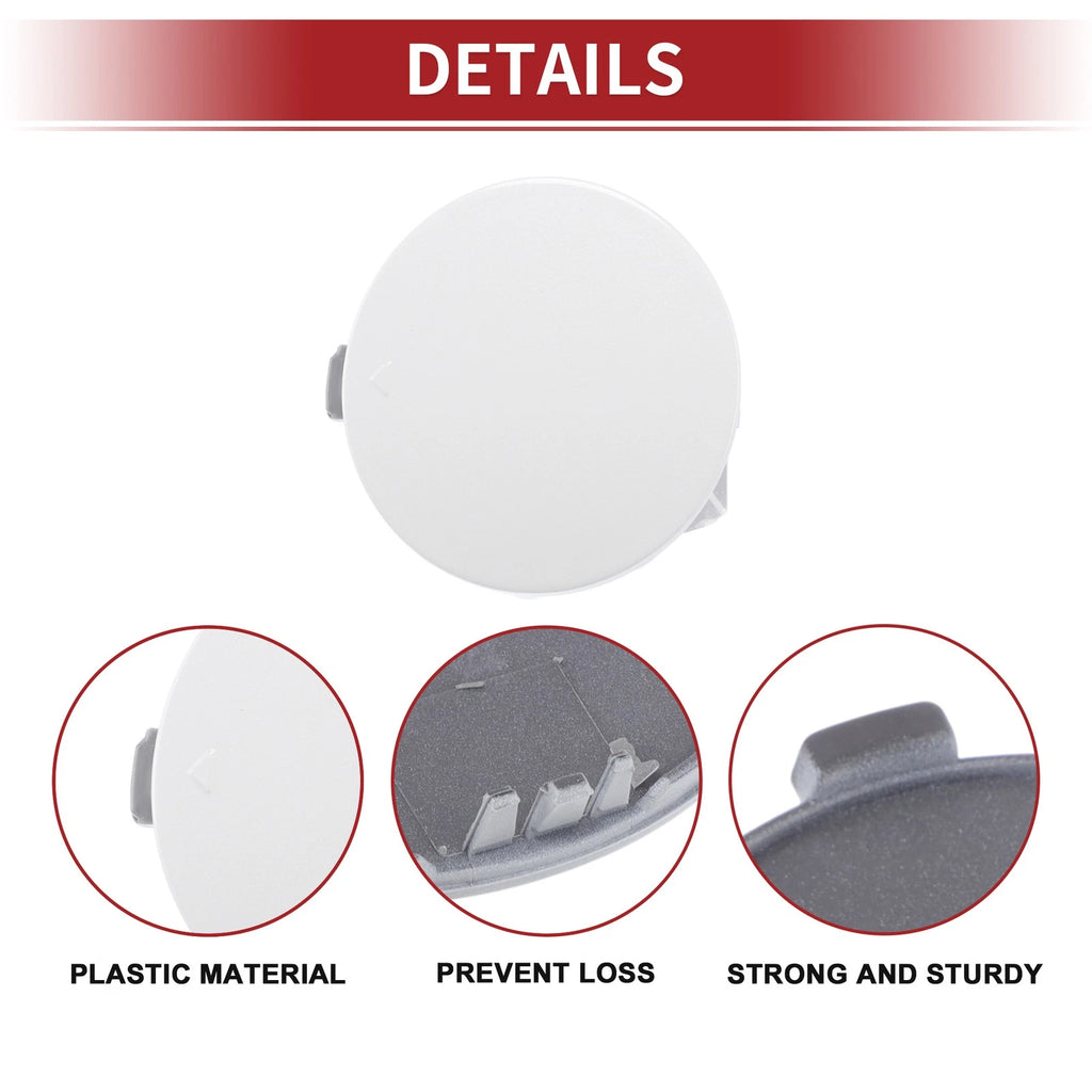 Front Tow Hook Cover for BMW X5 F15 M (2014–2018) No. 51118060131 White