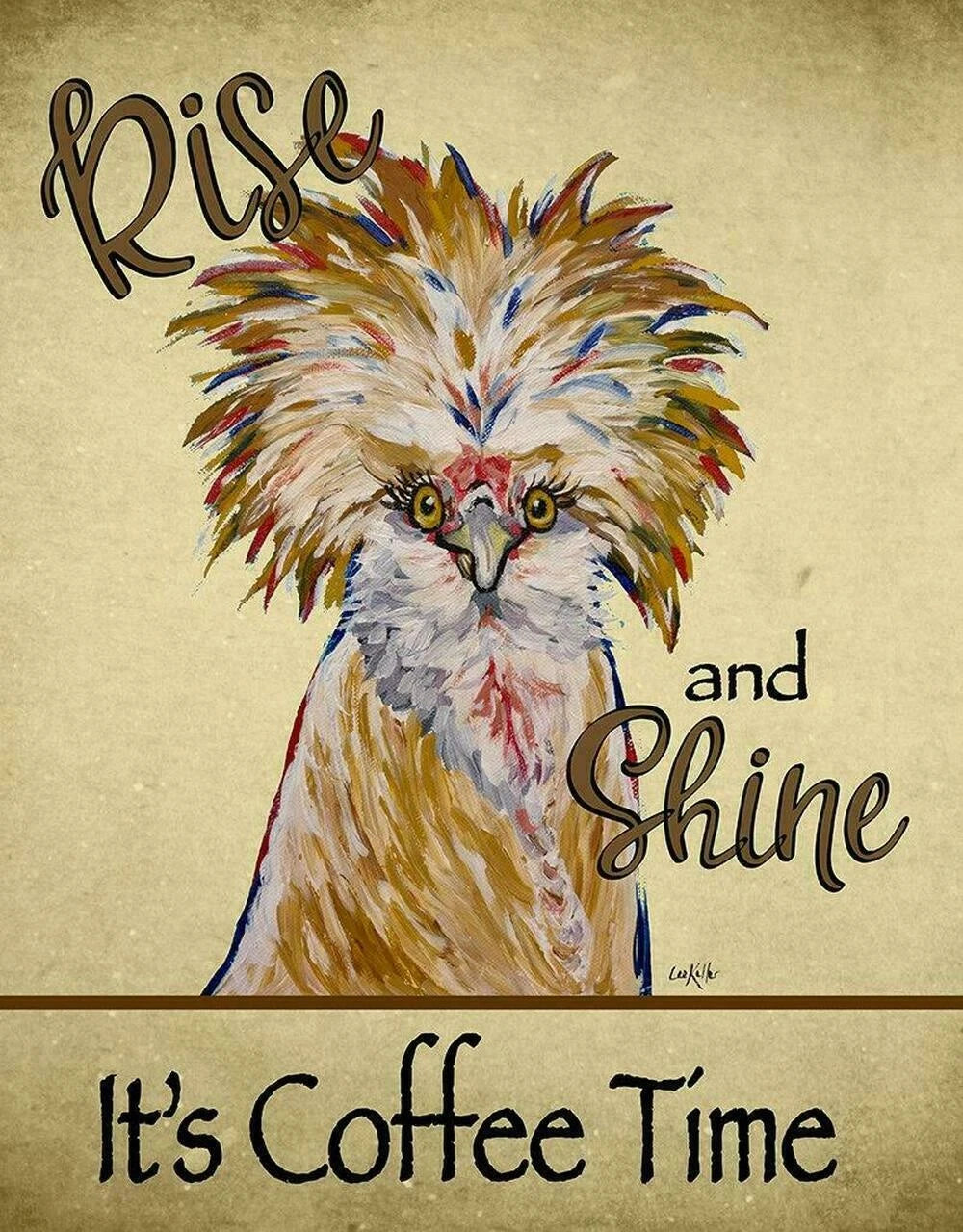Metal Tin Sign for Home Wall Decor (Coffee Rise And Shine) #2465