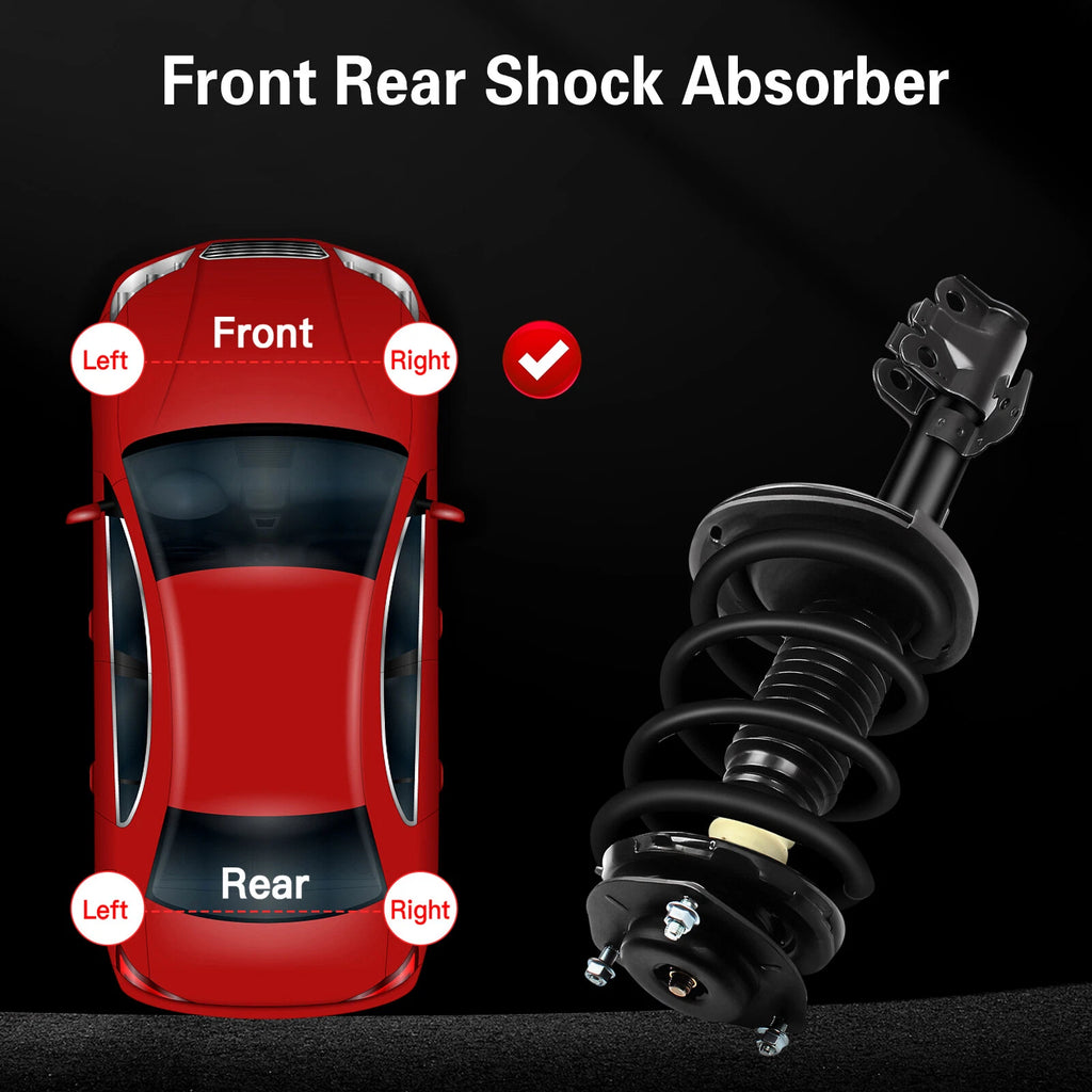 Front Complete Shocks Struts & Spring Assembly Pair for Toyota Camry (2007-2011)
