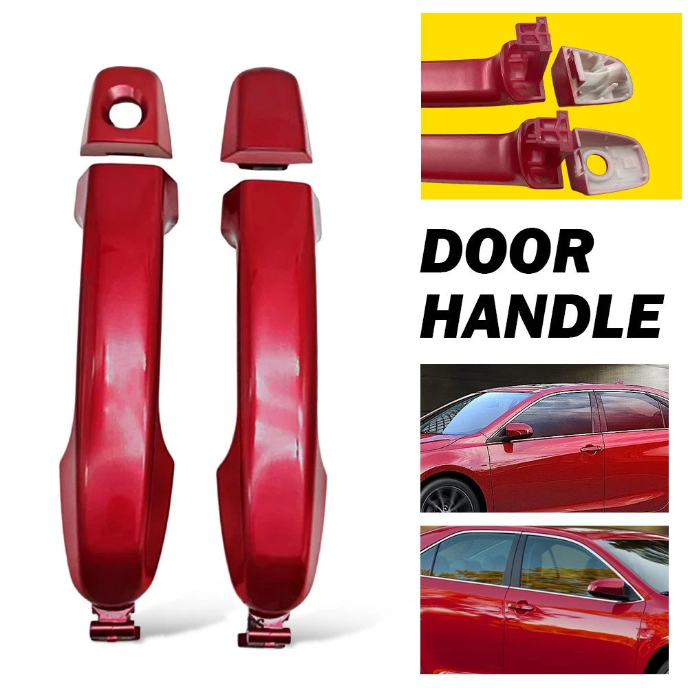 Front Door Handle Set for 2012-2017 Toyota Camry (Red)