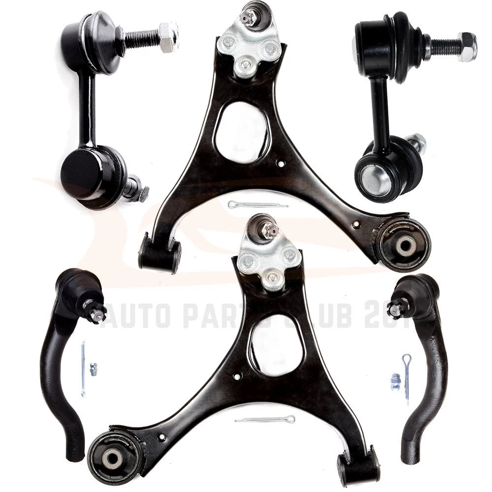 Set of 6 Suspension Control Arms & Tie Rods for Honda Civic (2006–2011)